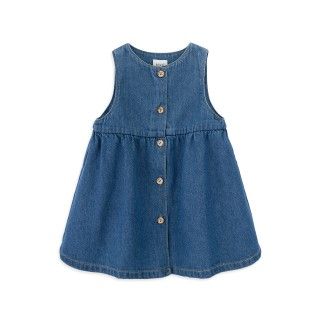 Denim pinafore Meredith for girl 6 months to 8 years