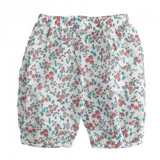 Cales de beb Bloomer Com Flores para menina, em algodo