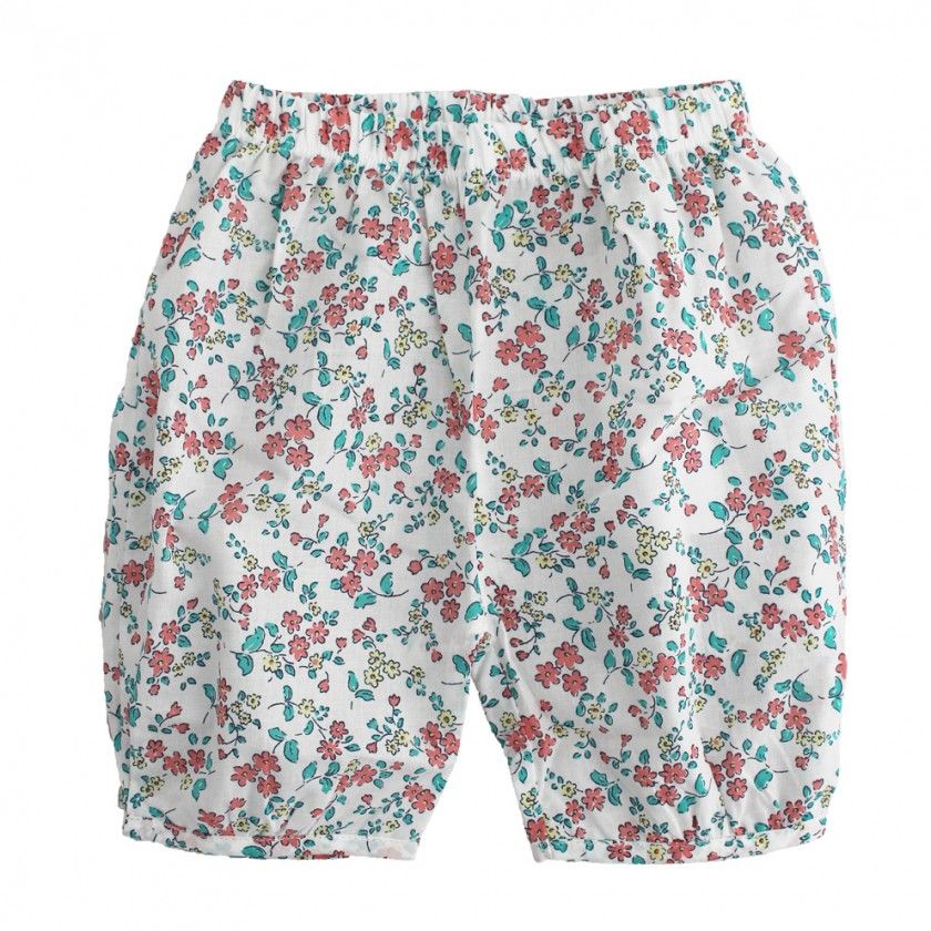 Cales de beb Bloomer Com Flores para menina, em algodo