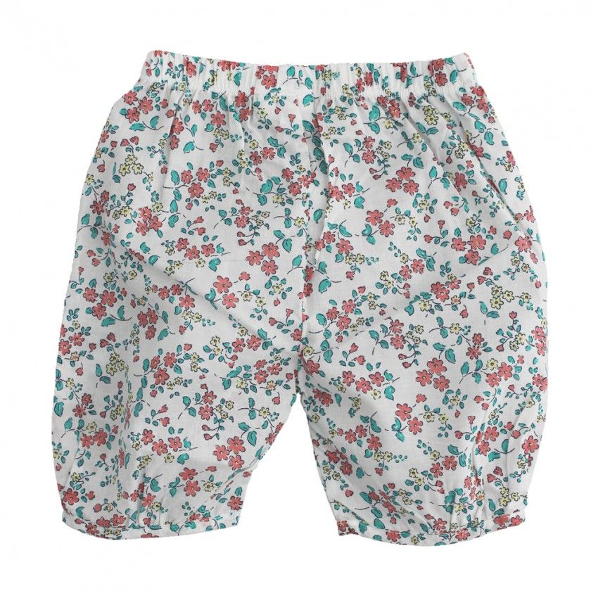 Cales de beb Bloomer Com Flores para menina, em algodo