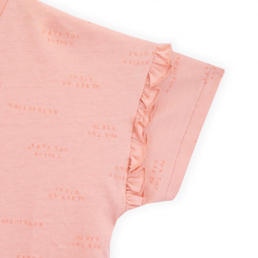 T-shirt de menina Manifesto Gal, em algodo