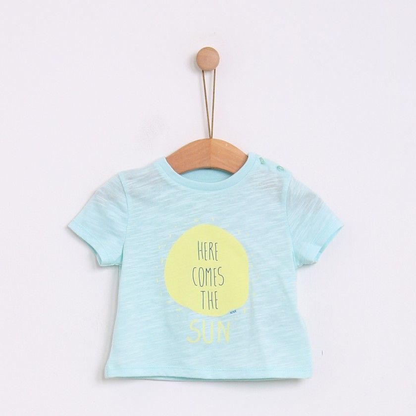 T-shirt de menino Here Comes the Sun, em algodo