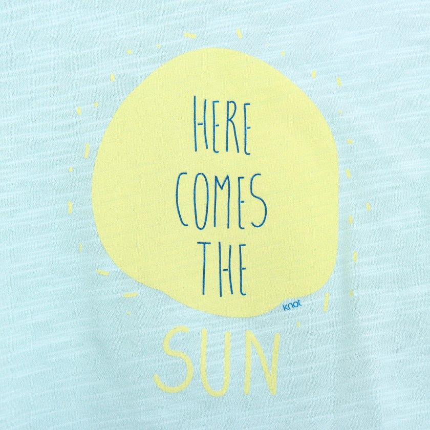 T-shirt de menino Here Comes the Sun, em algodo