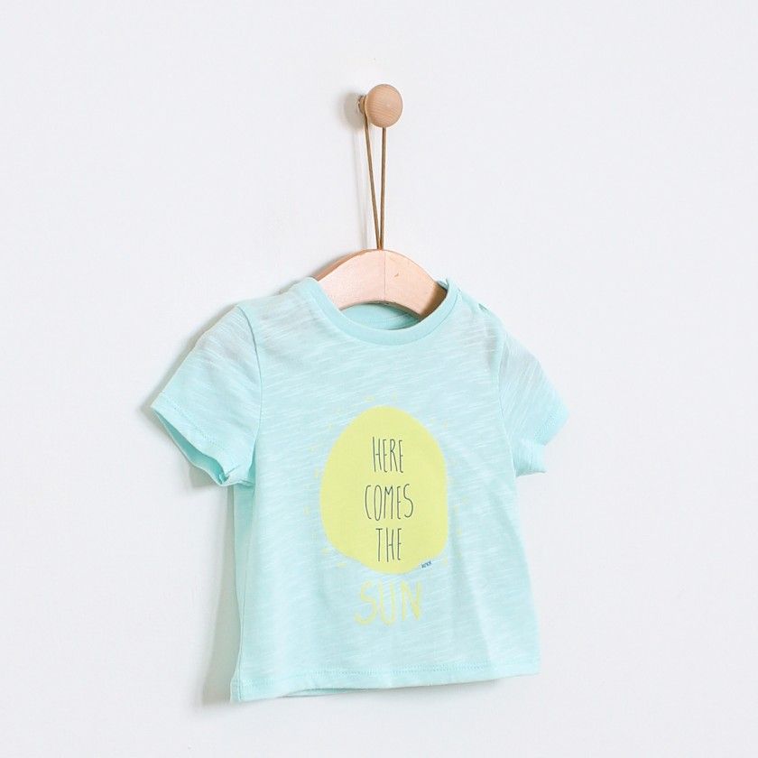 T-shirt de menino Here Comes the Sun, em algodo