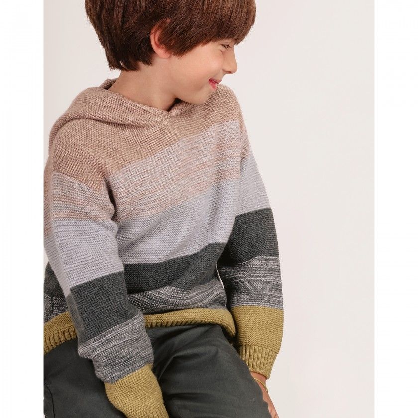 Camisola de tricot Joyful de menino 12 meses a 8 anos