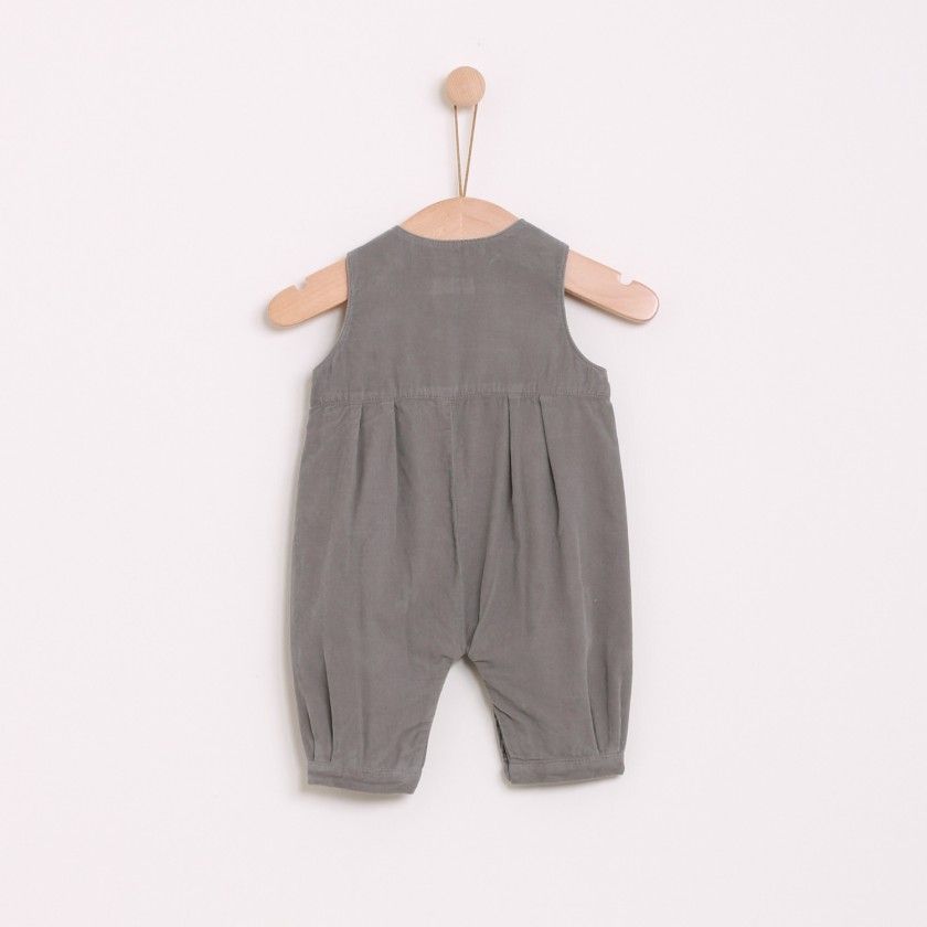 Brownie corduroy baby jumpsuit for boys