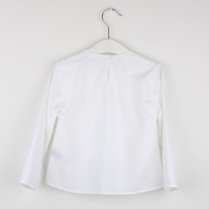 Cotton pleated blouse for girls