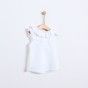 Blusa de menina em algodo com folhos