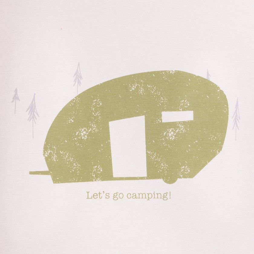 T-shirt de manga comprida Let"s Go Camping de menino