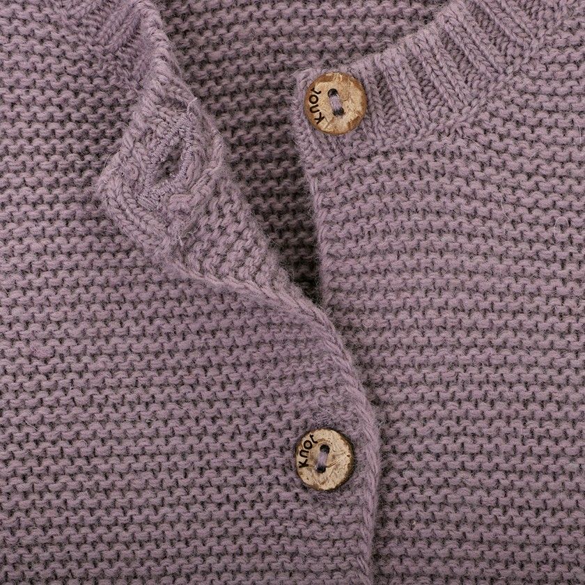 Casaco de tricot Samantha de menina 1 mês a 8 anos