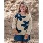 Big Flowers knitted sweater for girl 12 months to 8 years