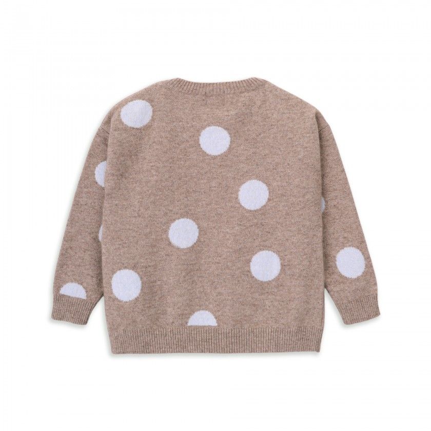 Camisola de menina Sand Dots, de tricot