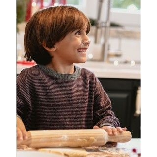 Camisola de tricot Striped de menino 6 meses a 8 anos