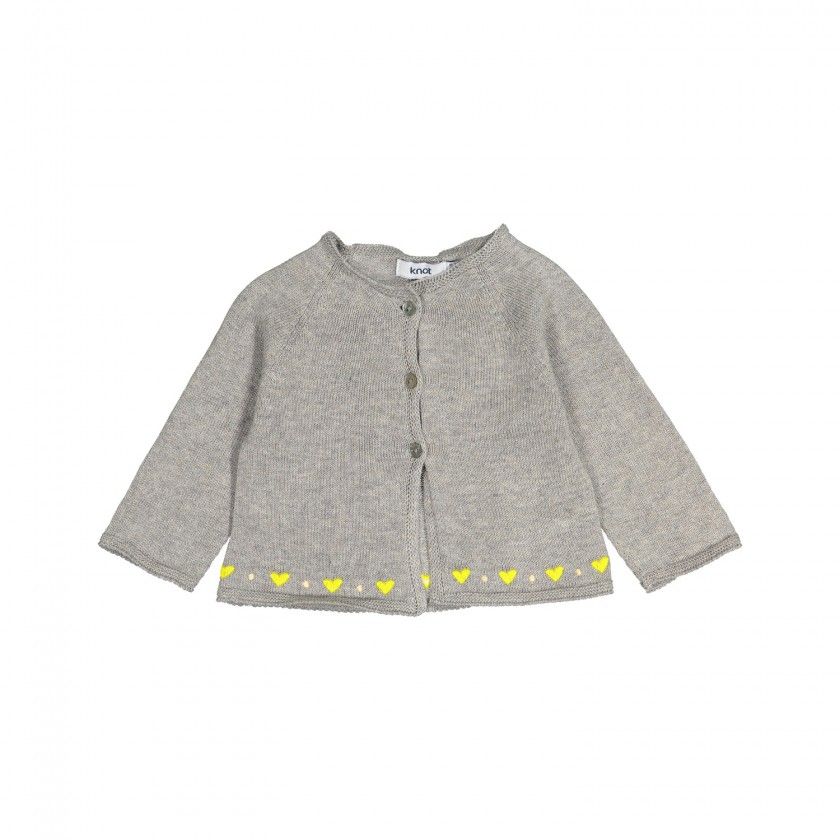 Coraes knitted baby cardigan for girls