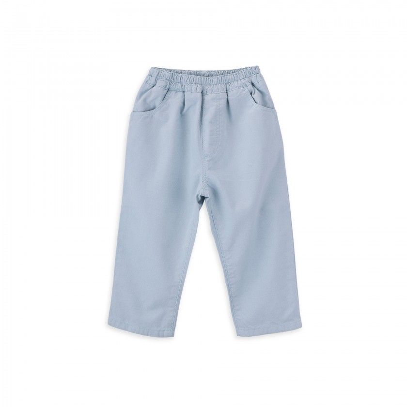 Dylan trousers for boy in cotton twill