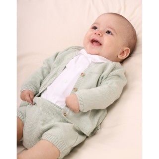 Nico knitted cardigan for baby in organic cotton