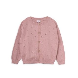 Sophie knitted cardigan for girl in organic cotton