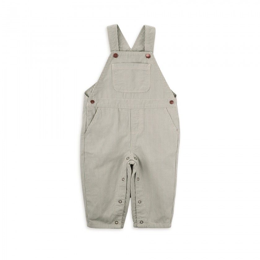 Arthur overalls for baby boy in cotton twill
