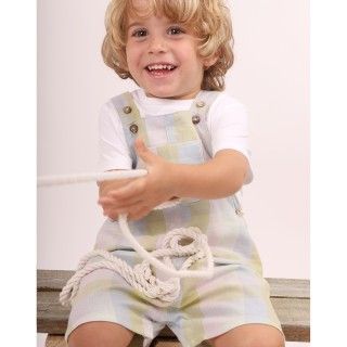 Horcio short overalls for baby in cotton