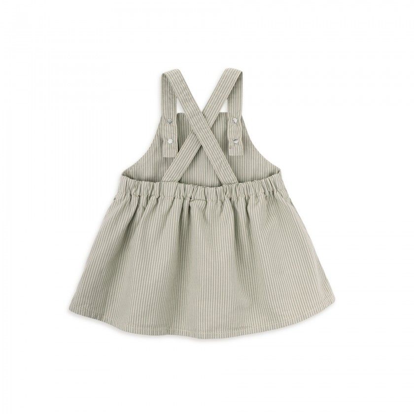 Julie pinafore for baby girl in twill