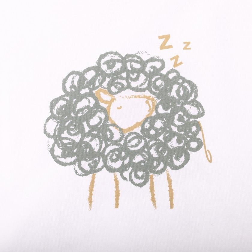 T-shirt Sheep de menina em algodo orgnico