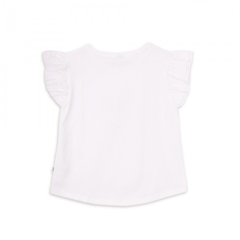 T-shirt Summer de menina em algodo orgnico