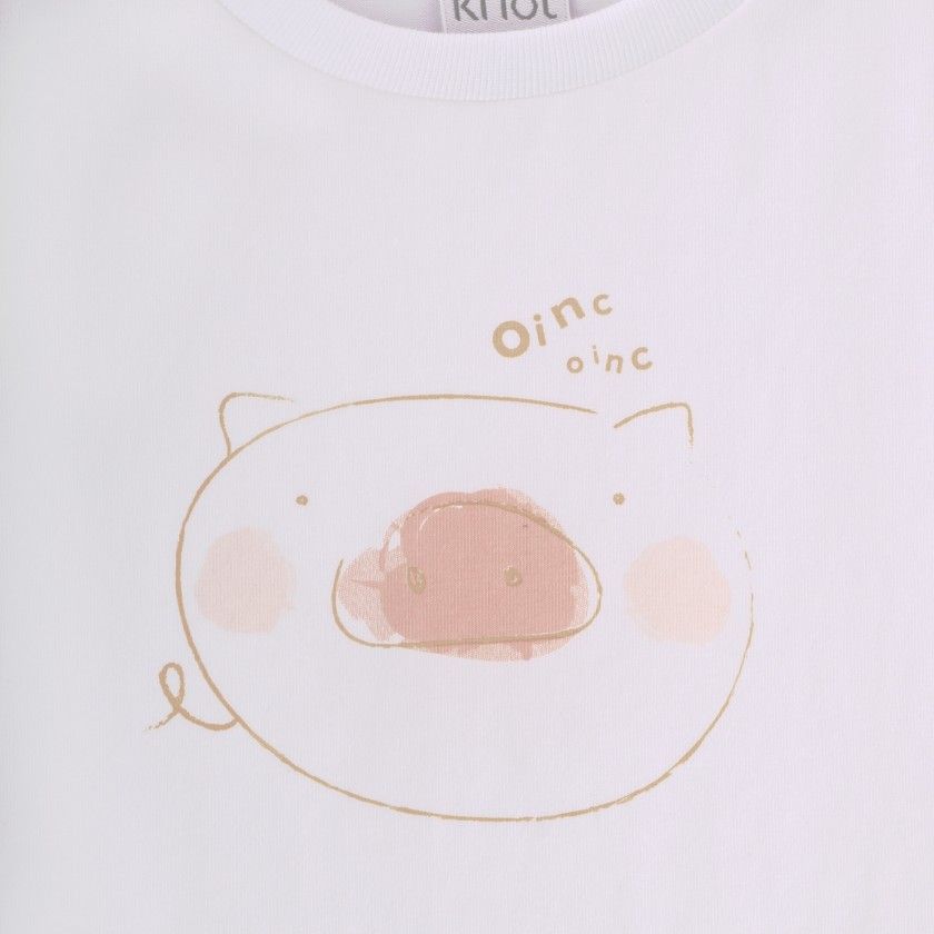 T-shirt Oinc de menino em algodo orgnico