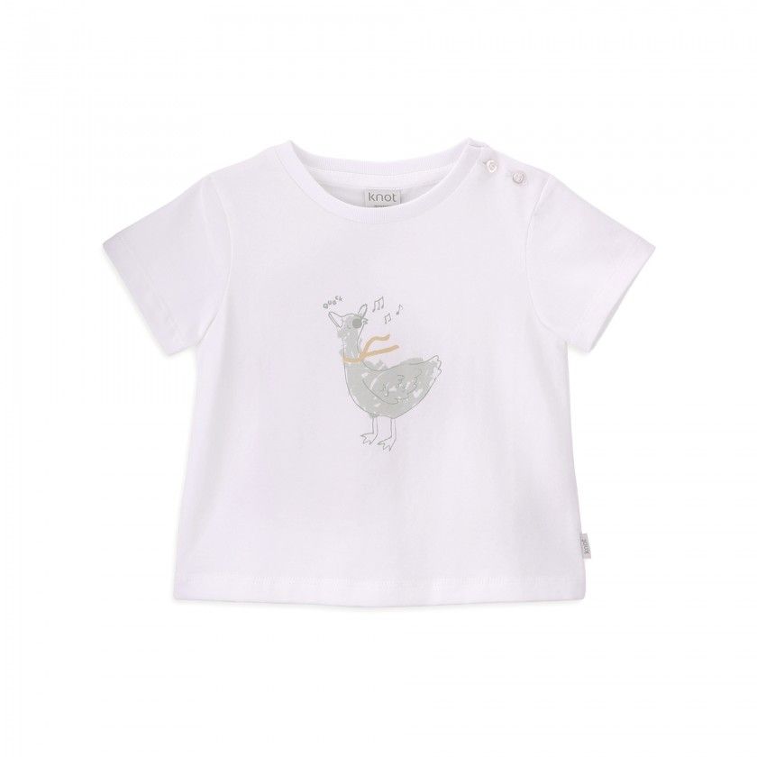 T-shirt Quack de menino em algodo orgnico