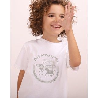 T-shirt Big Adventure de menino em algodo