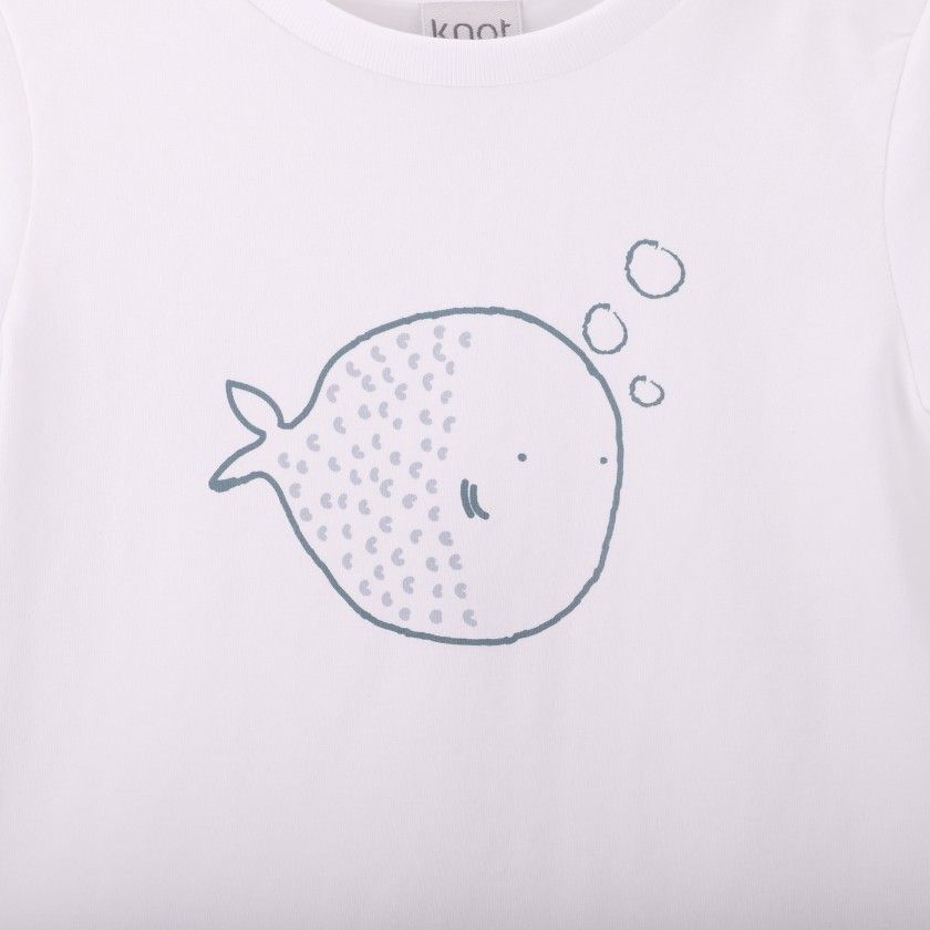 T-shirt Tobias Fish de menino em algodo