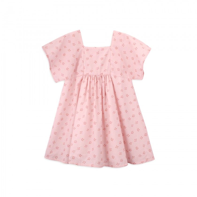 Lucille dress for girl in cotton