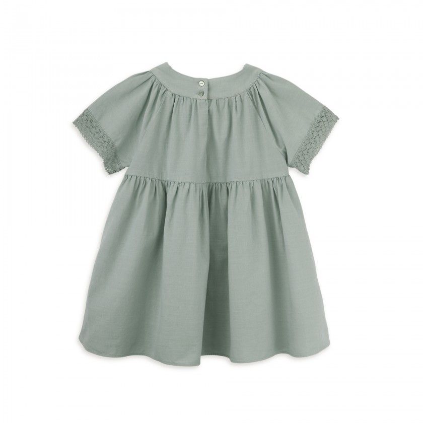 Chantal dress for girl in cotton
