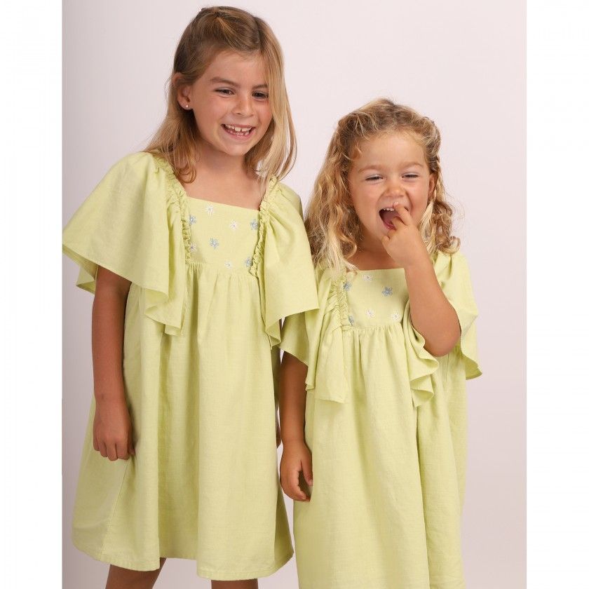 Camila dress for girl in cotton