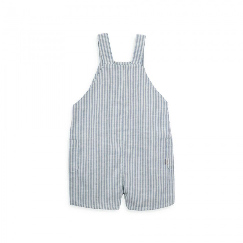 Stevie short overalls for baby in cotton