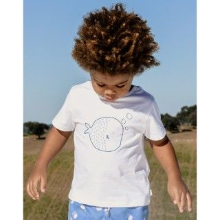 T-shirt Tobias Fish de menino em algodo