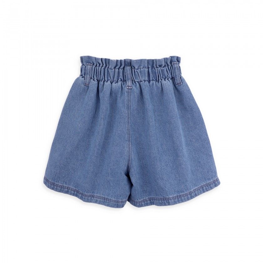 Aurora shorts for girl in denim