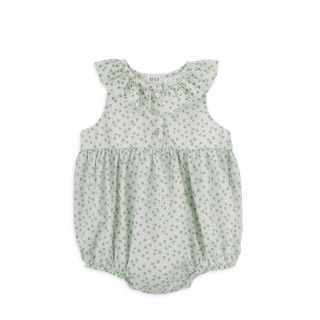 Savage Flowers romper for baby girl in cotton