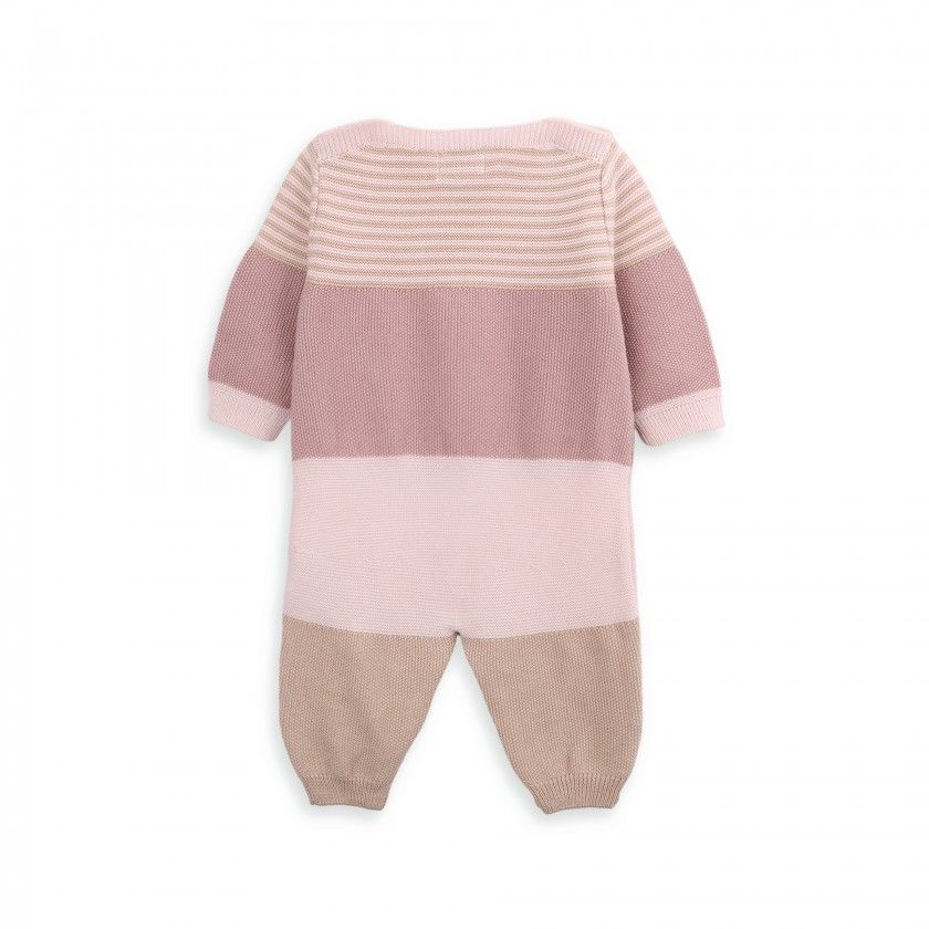 Milou knitted jumpsuit for newborn in organic cotton