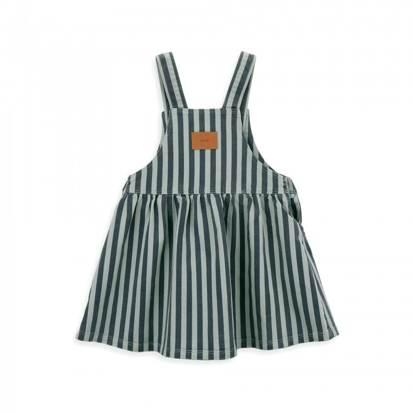 Evelyn pinafore for girls in cotton twill