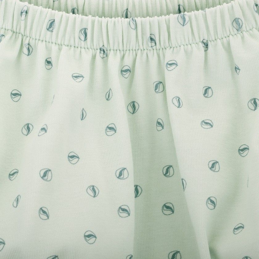 Marble shorts for baby girl in organic cotton