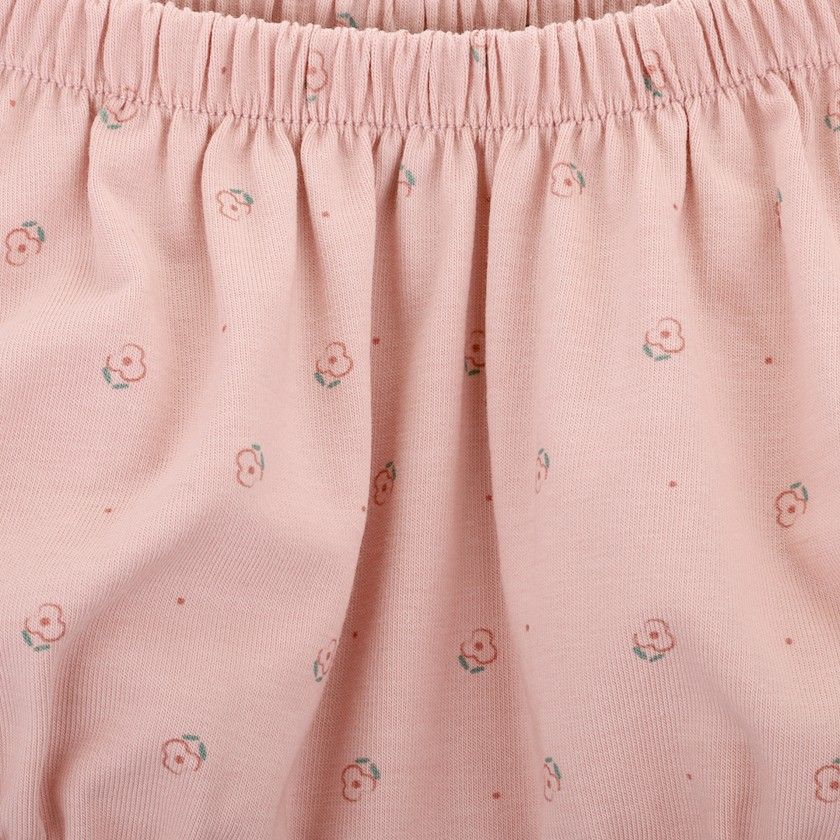 Pansy shorts for baby girl in organic cotton
