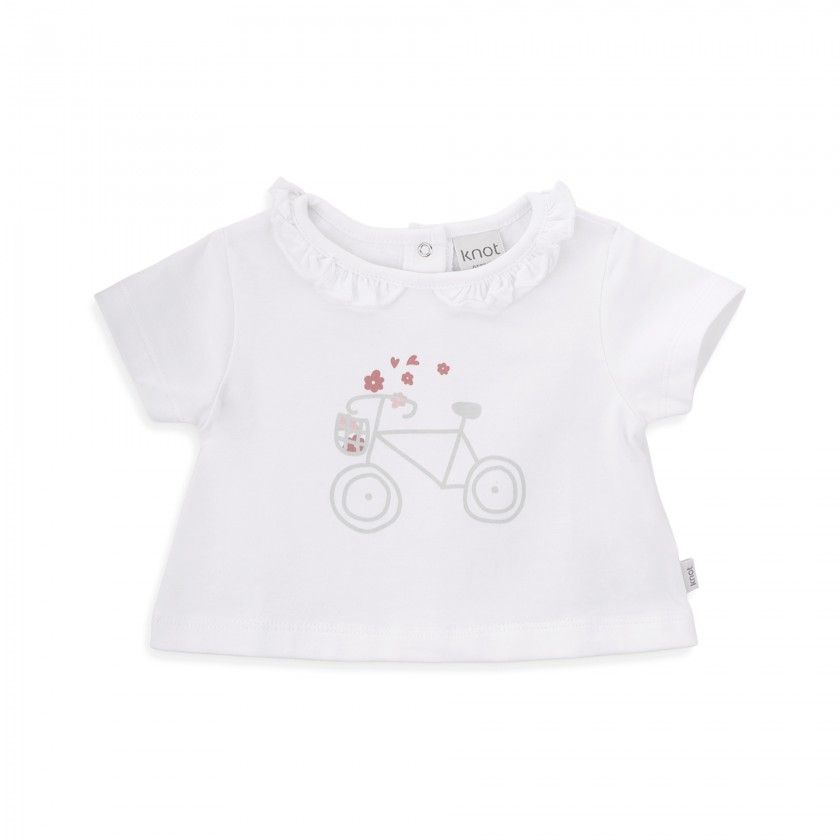 Spring Bike t-shirt for baby in organic cotton