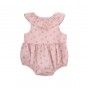 Sweet Flowers romper for baby girl in cotton