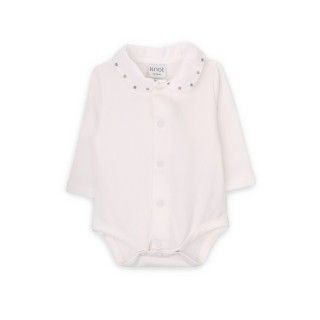 Dots body for baby girl in organic cotton