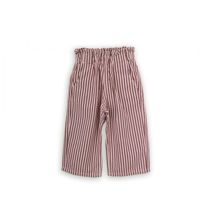 Lizzie pants for girl in cotton twill