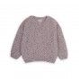 Lila knitted sweater for girl