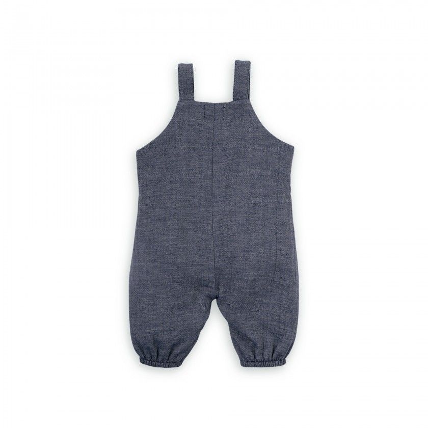 Page overalls for baby in denim