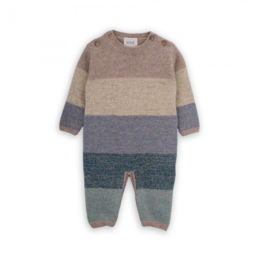 Colorfull Mix knitted jumpsuit for baby