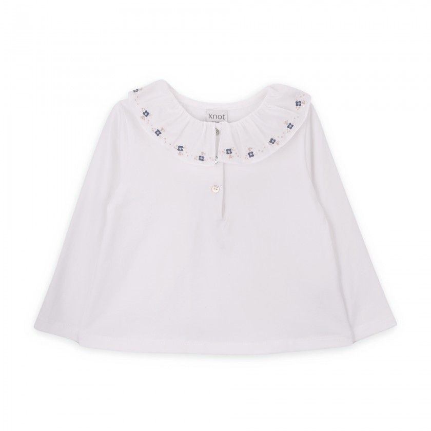 Emma polo for girl in organic cotton