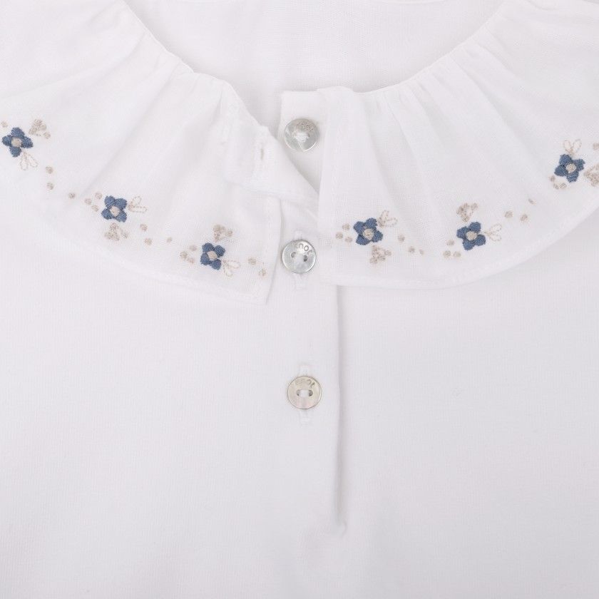 Emma polo for girl in organic cotton